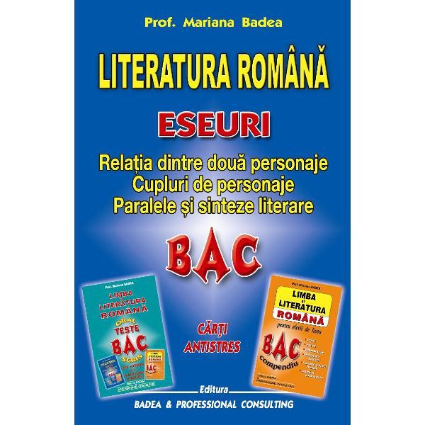 Relatia dintre doua personaje – Paralele si sinteze literare | Mariana Badea