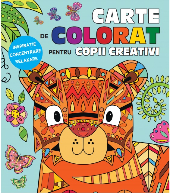 Carte de colorat pentru copii creativi | carturesti 2022