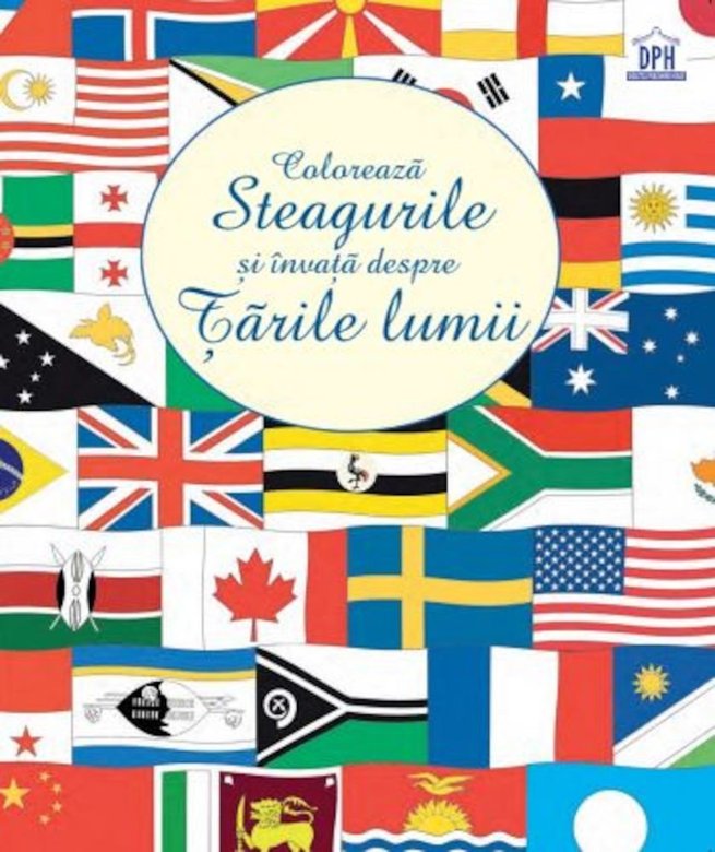 Coloreaza steagurile si invata despre tarile lumii | Usborne