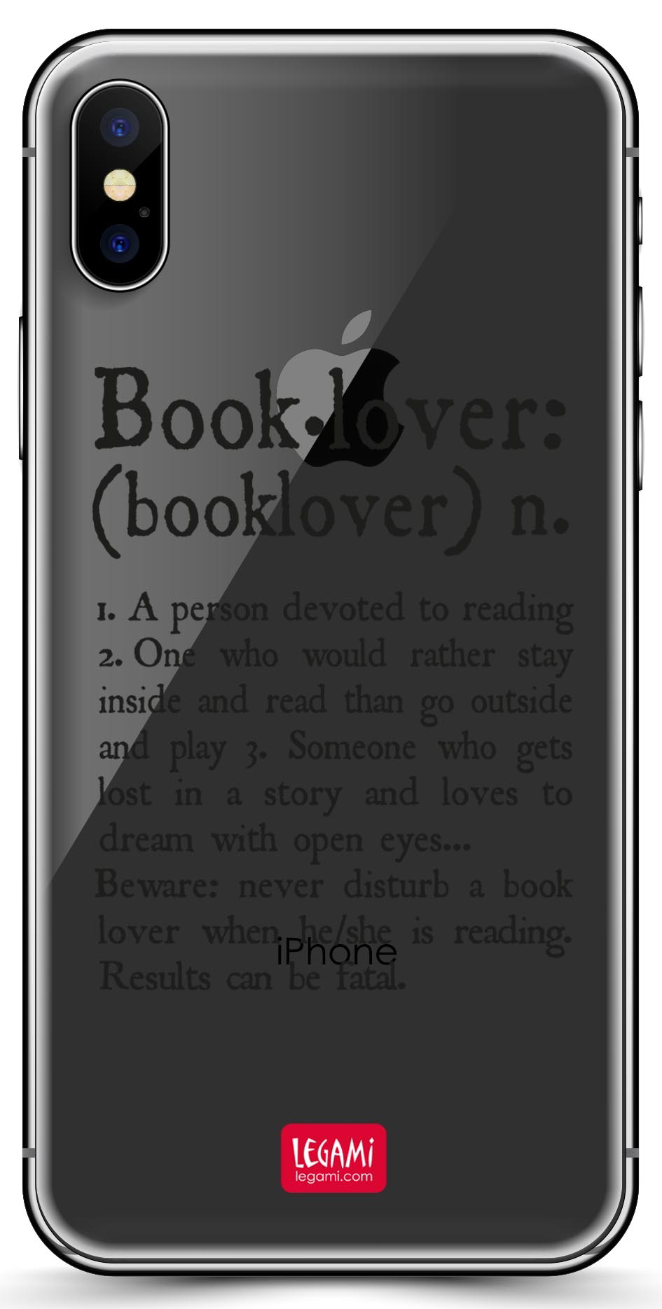 Carcasa - iPhone X - Booklover | Legami