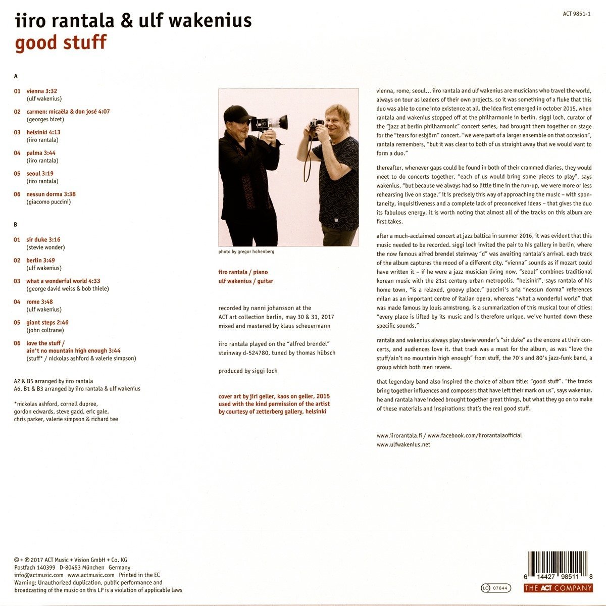 Good Stuff - Vinyl | Iiro Rantala - 1 | YEO