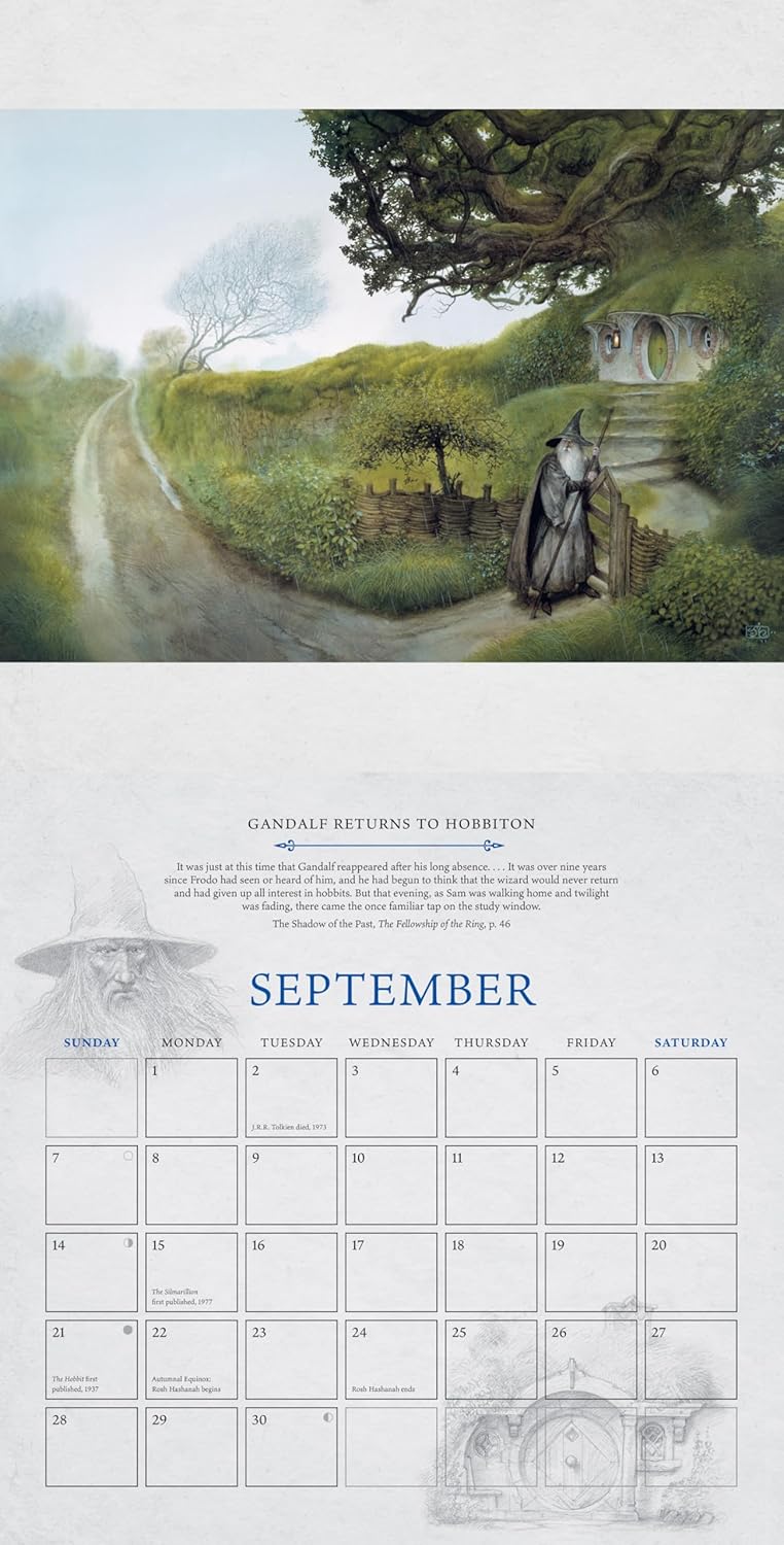 Calendar 2025 - Lord of the Rings - The History of Middle-Earth | HarperCollins - 4 | YEO