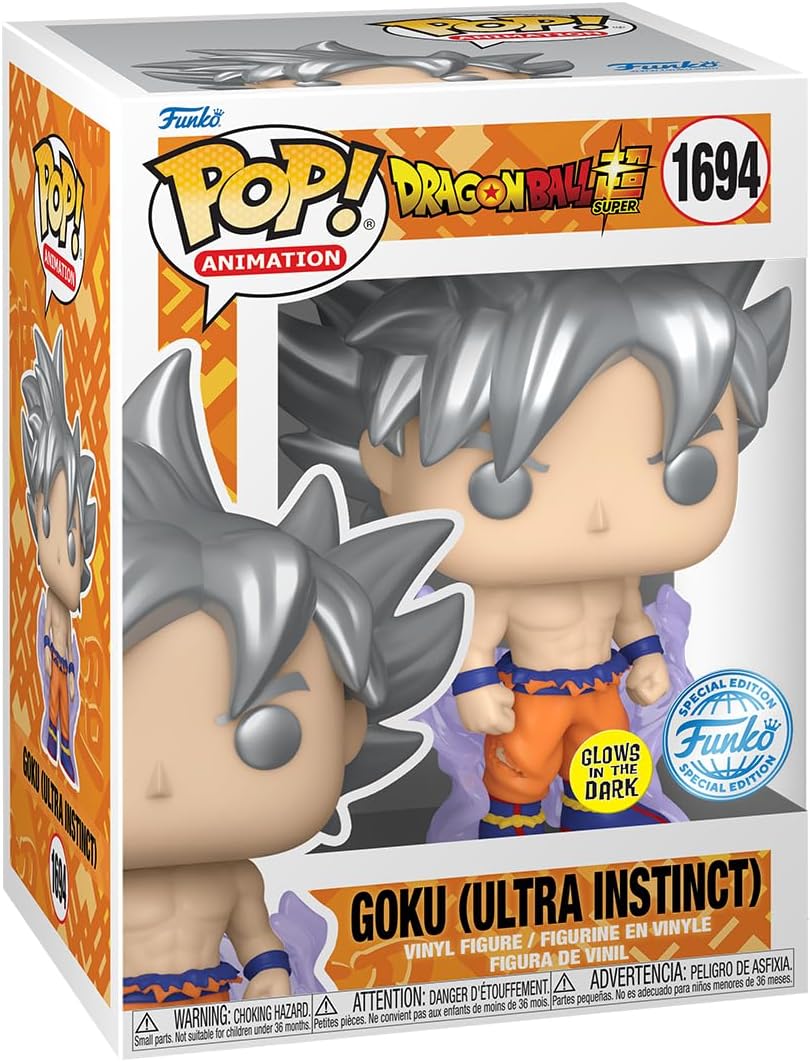 Figurina - Pop! Dragon Ball Super: Goku (Ultra Instinct) (Glow in the Dark) | Funko - 2 | YEO