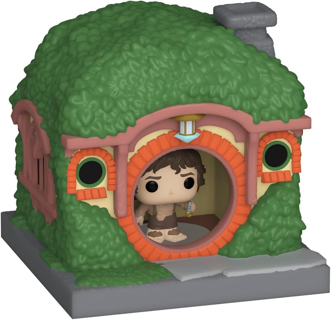 Figurina - Bitty Pop! The Lord of the Rings: Frodo (with The Ring) and The Shire | Funko