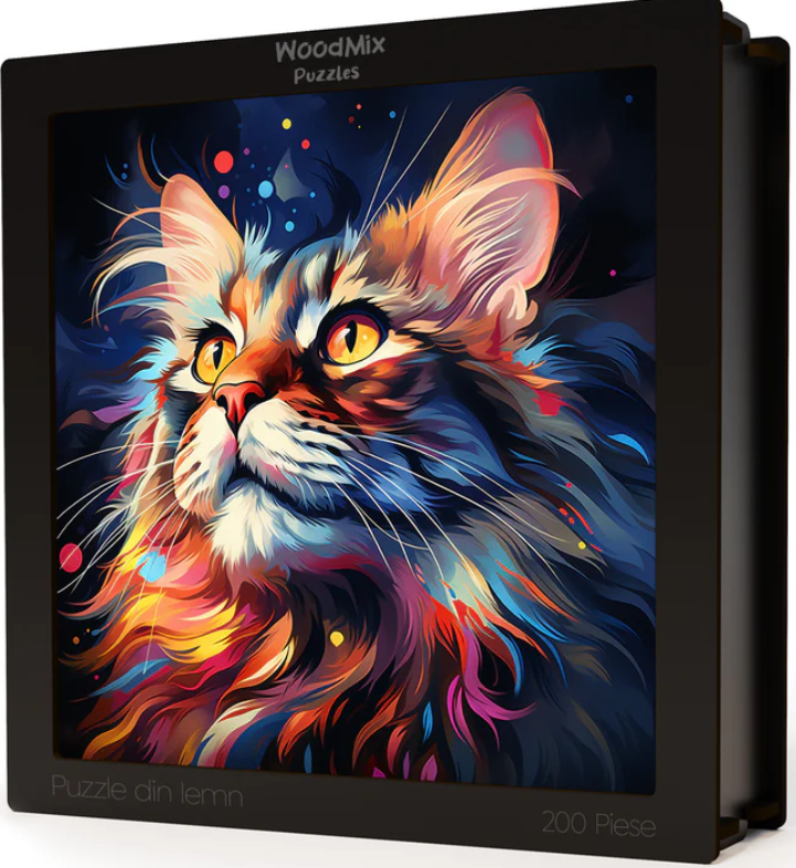 Puzzle din lemn - Maine Coon 2 | Woodmix Puzzles - 1 | YEO