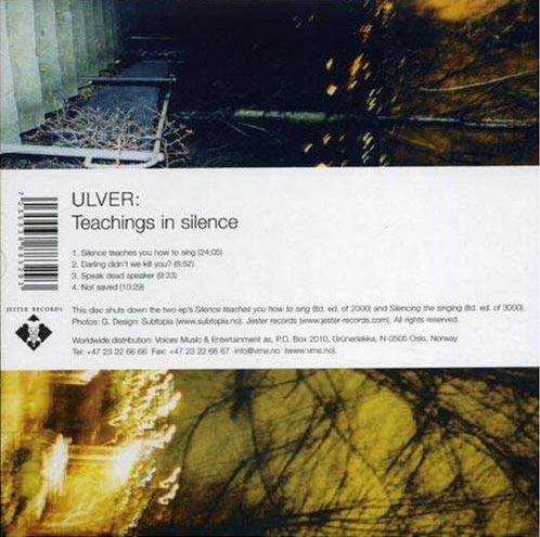 Teachings In Silence | Ulver
