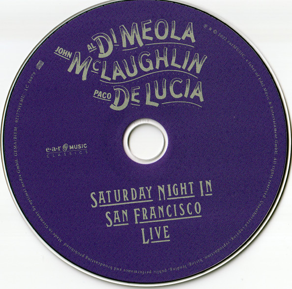 Saturday Night In San Francisco | Al Di Meola, John McLaughlin, Paco De Lucia - 1 | YEO