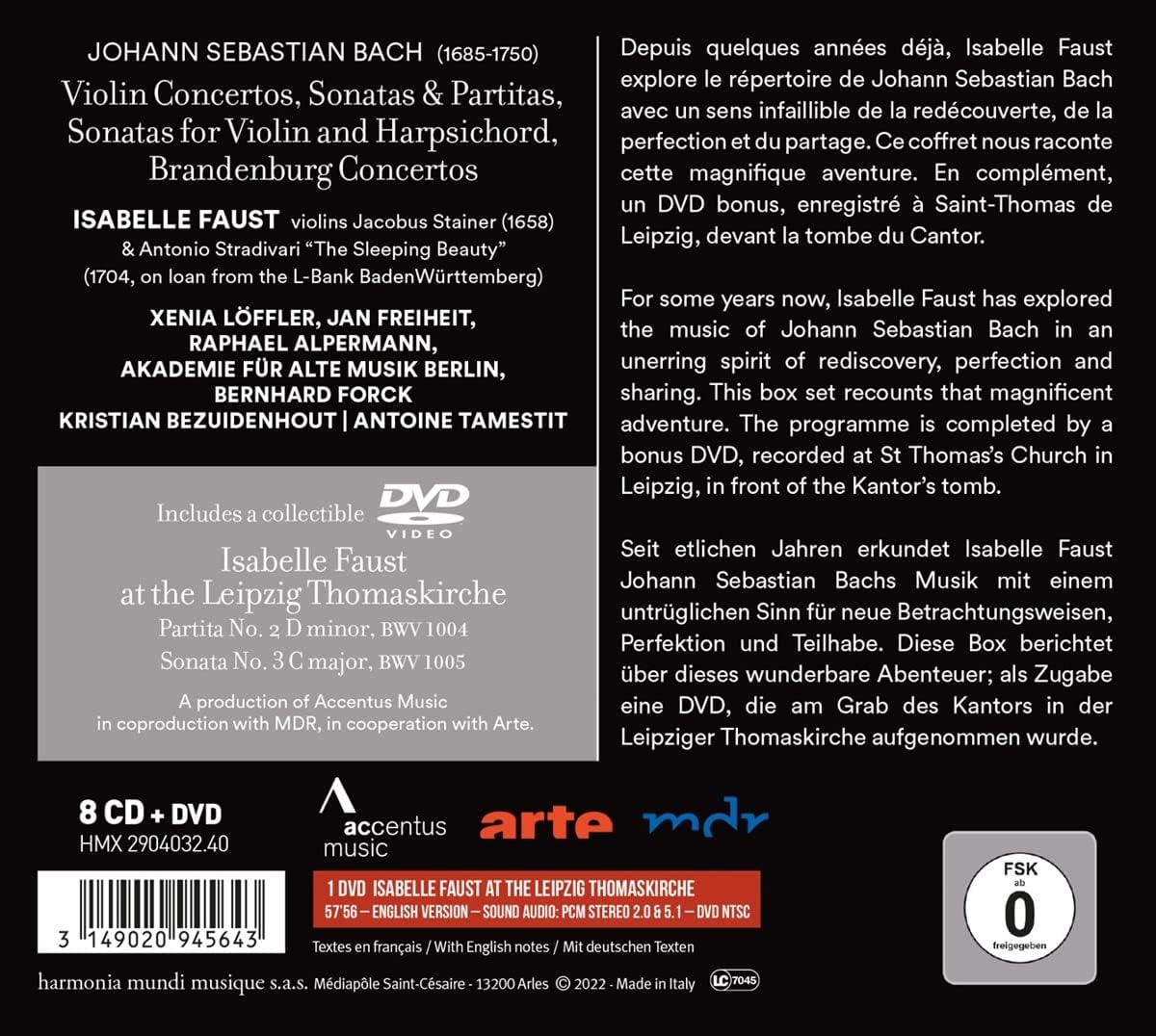 Isabelle Faust Plays Bach (8CD+DVD) | Isabelle Faust