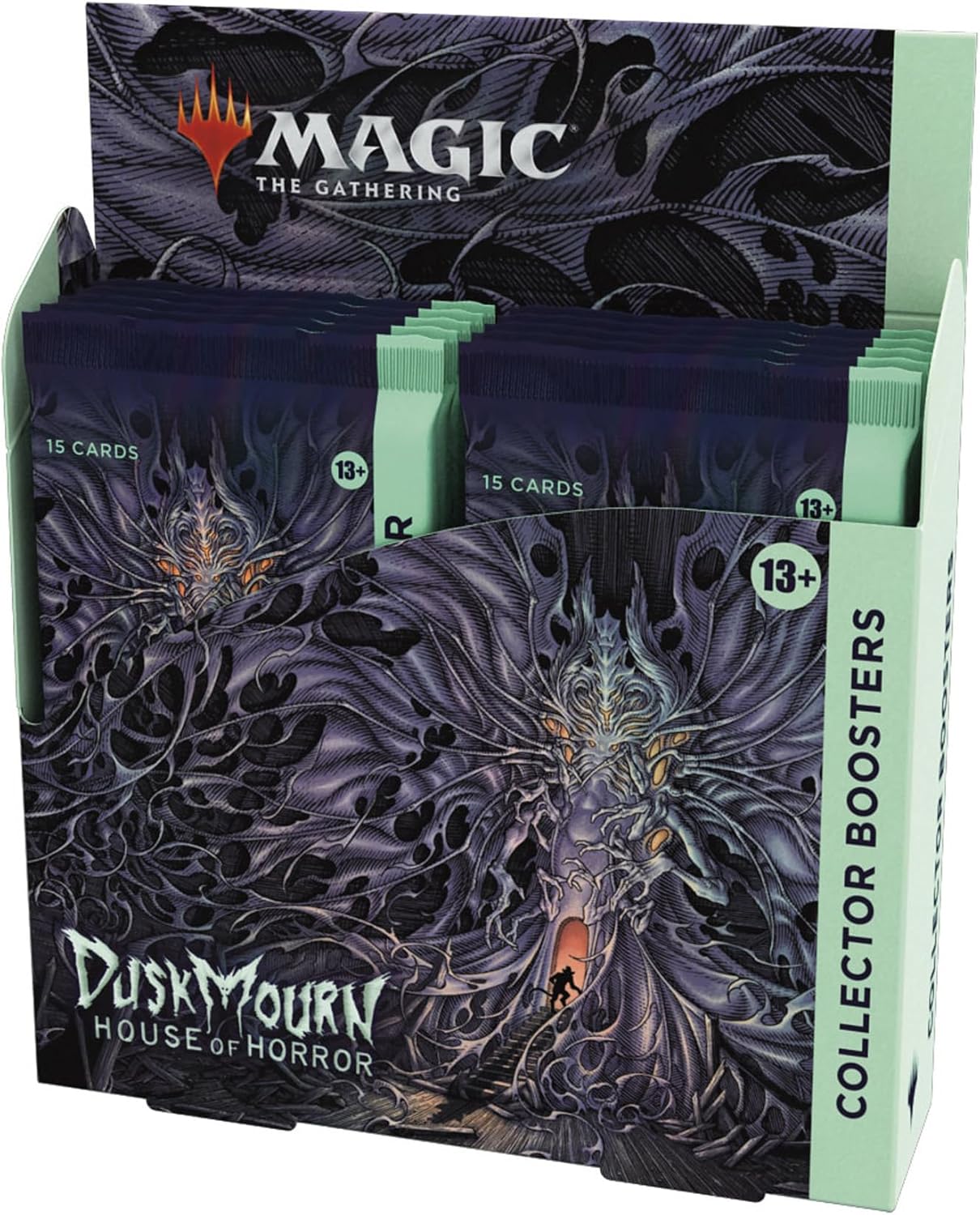 Magic the Gathering TCG - Duskmourn: House of Horrors Collector\'s Booster - 15 carti | Wizards of the Coast