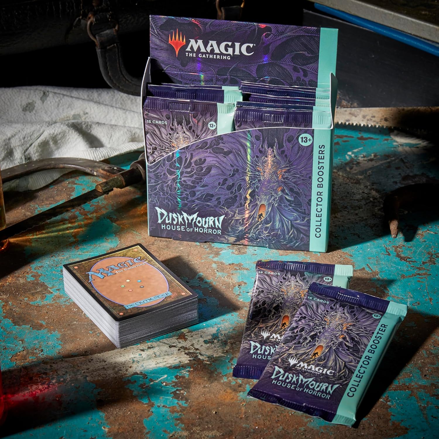 Magic the Gathering TCG - Duskmourn: House of Horrors Collector\'s Booster - 15 carti | Wizards of the Coast - 3 | YEO