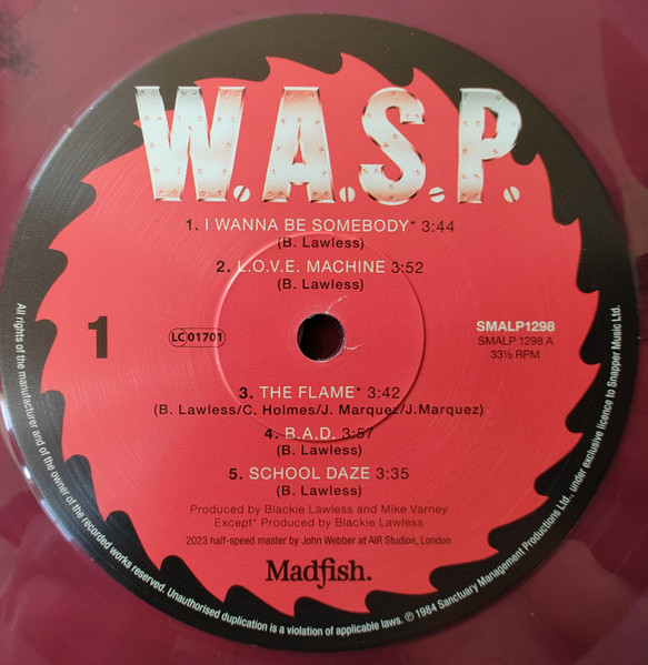 W.A.S.P. - Red Vinyl | W.A.S.P. - 3 | YEO