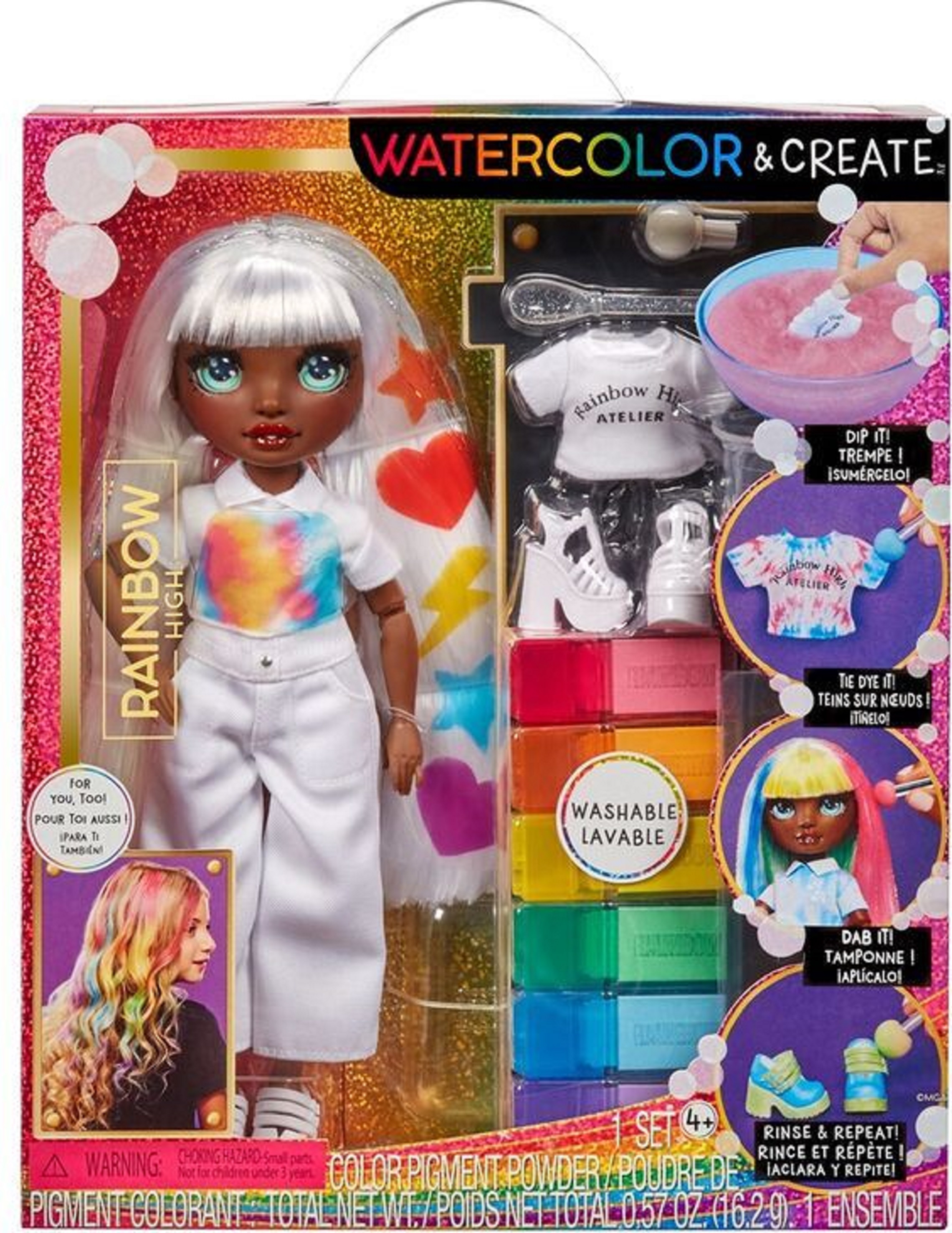 Papusa - High Watercolor - Ochi verzi | Rainbow High - imagine 3