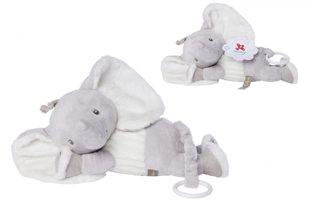 Jucarie de plus - Fiffan Elefant muzical 25 cm | Nicotoy