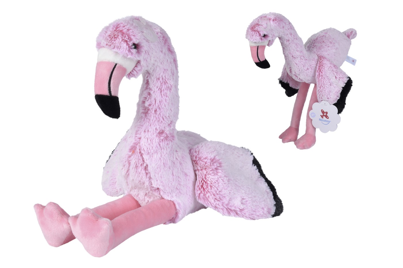 Jucarie de plus - Flamingo, 21cm | Nicotoy - 1 | YEO