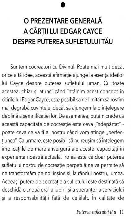 Puterea sufletului tau | Edgar Cayce - 2 | YEO