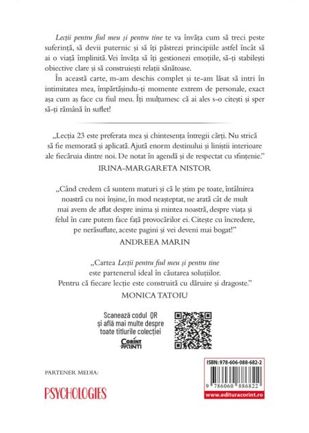 Lectii pentru fiul meu si pentru tine | Flavia Niculae