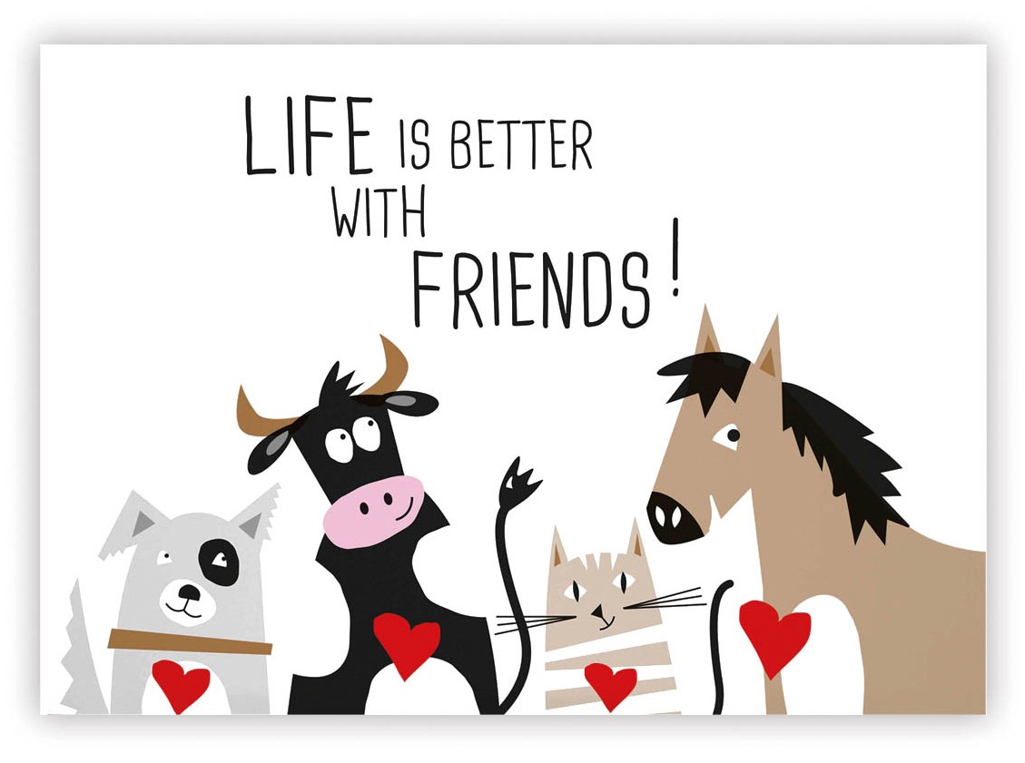 Felicitare - Life is Better With Friends! | Paperproducts Design