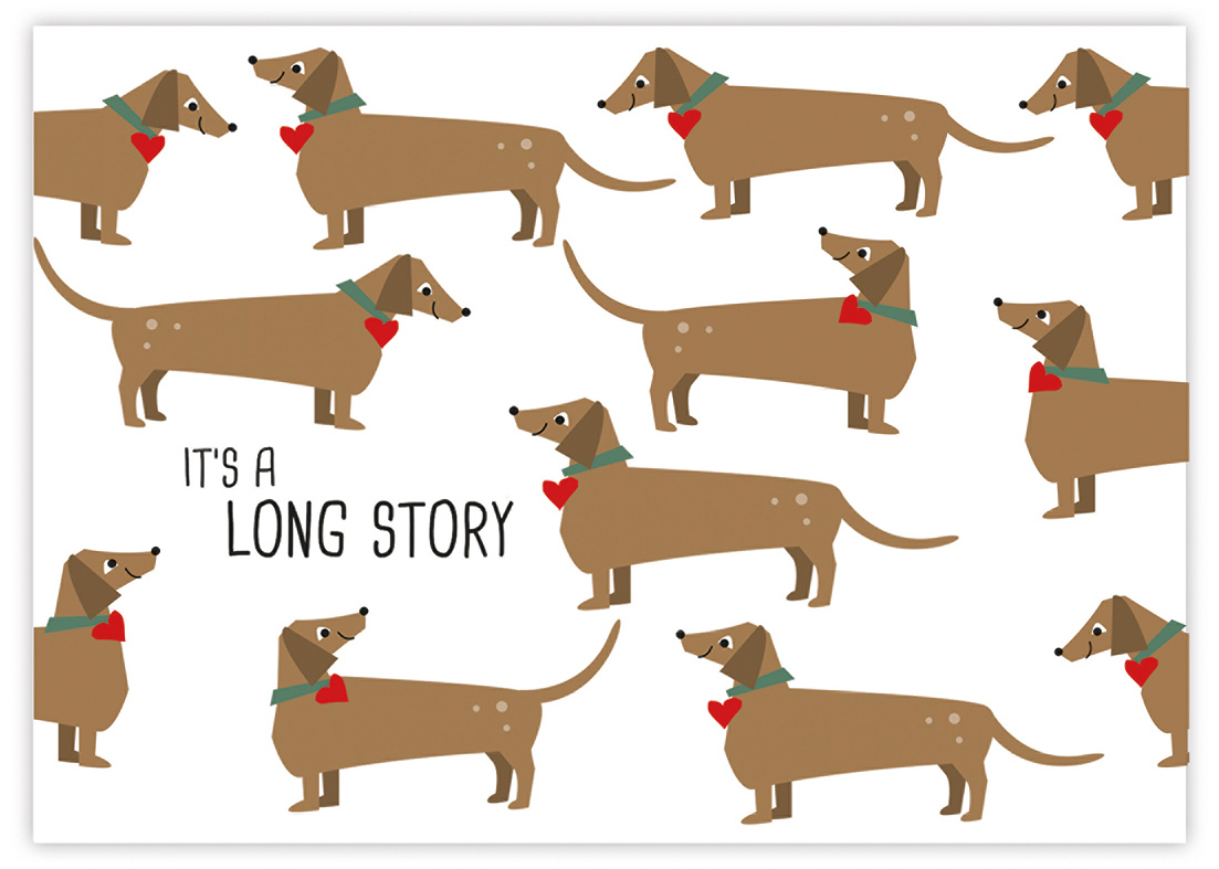 Felicitare - It\'s a Long Story | Paperproducts Design