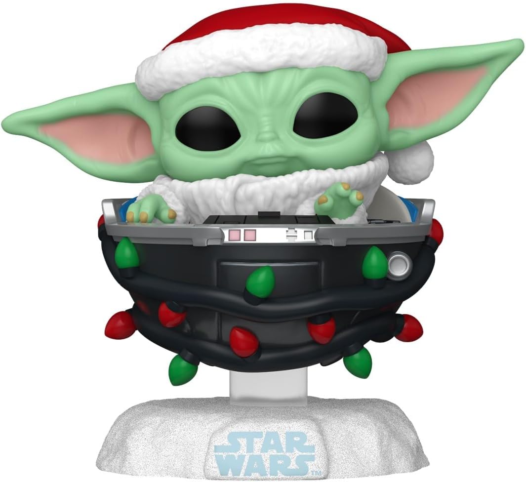 Figurina - Pop! Star Wars: The Mandalorian Holiday: Grogu | Funko