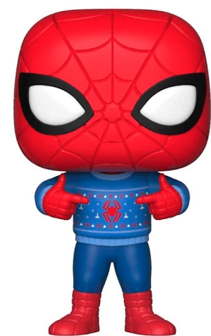 Figurina - Pop! Marvel Christmas: Spider-Man (with Ugly Sweater) | Funko