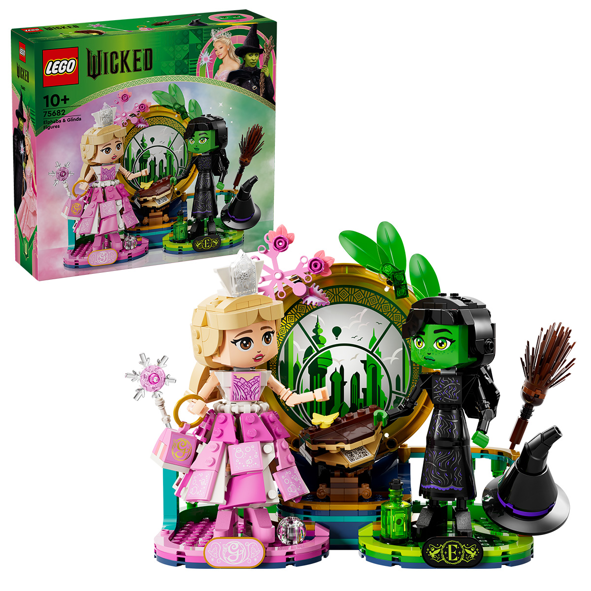 LEGO Wicked - Figurinele Elphaba si Glinda (75682) | LEGO