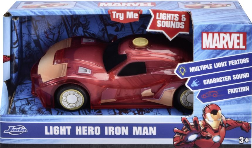 Masinuta - Marvel - Light Hero Iron Man cu sunete si lumini | Jada Toys - 3 | YEO