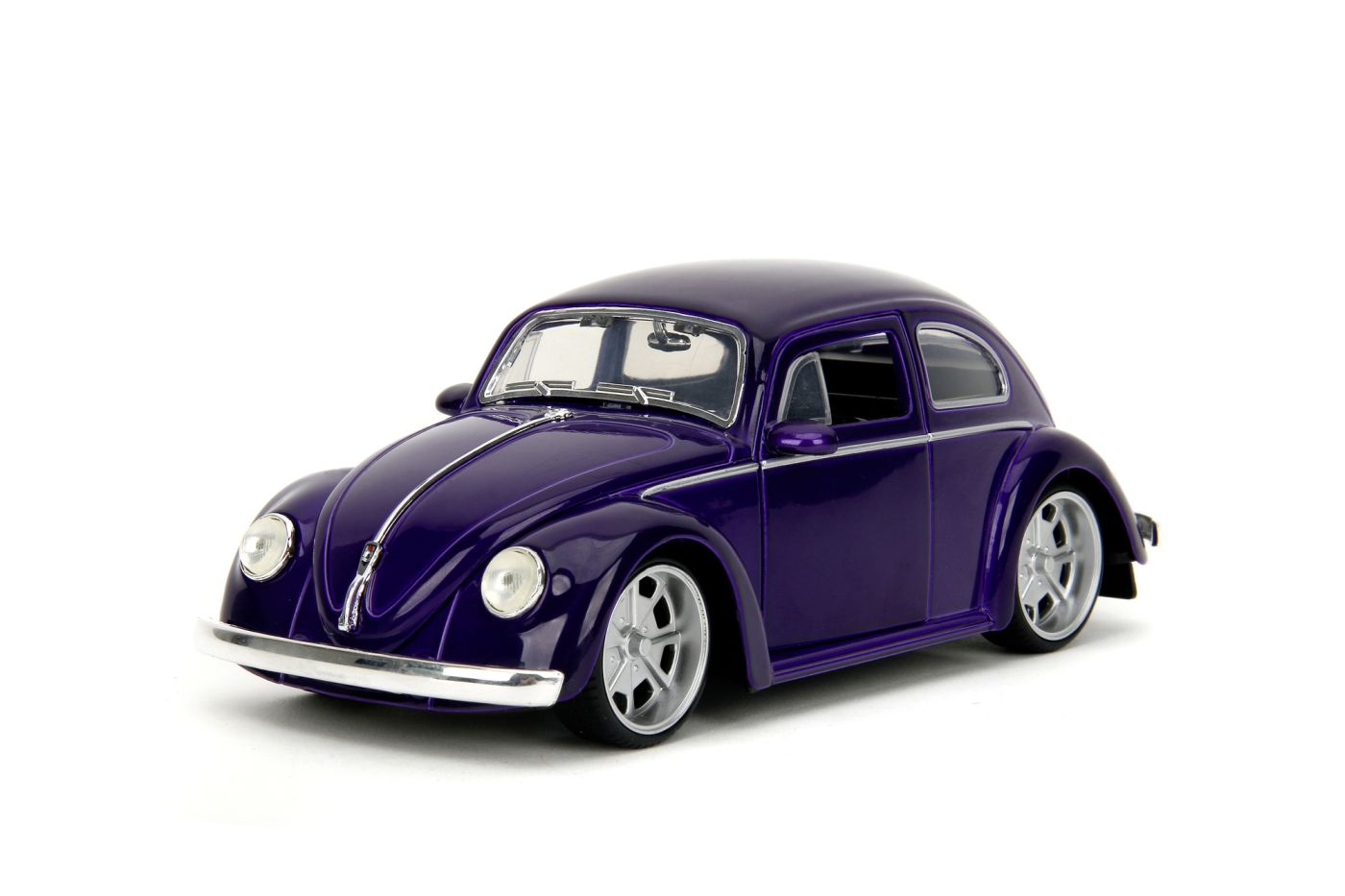 Set masinuta metalica si figurina - Volkswagen Beetle 1972 & Wednesday Addams | Jada Toys - 3