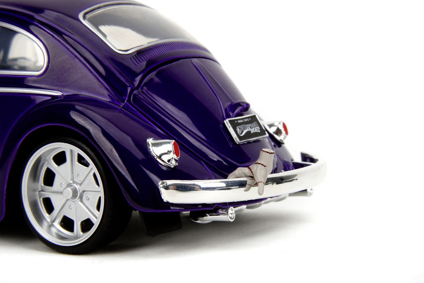 Set masinuta metalica si figurina - Volkswagen Beetle 1972 & Wednesday Addams | Jada Toys - 4