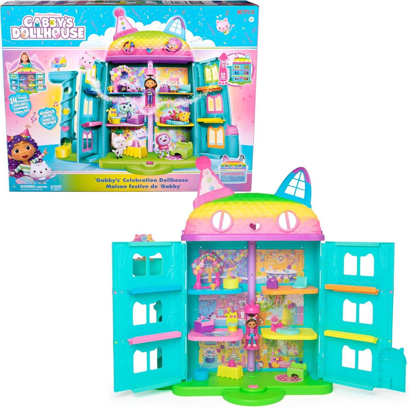 Jucarie - Gabbys Dollhouse - Casa pentru petreceri | Spin Master - 2 | YEO