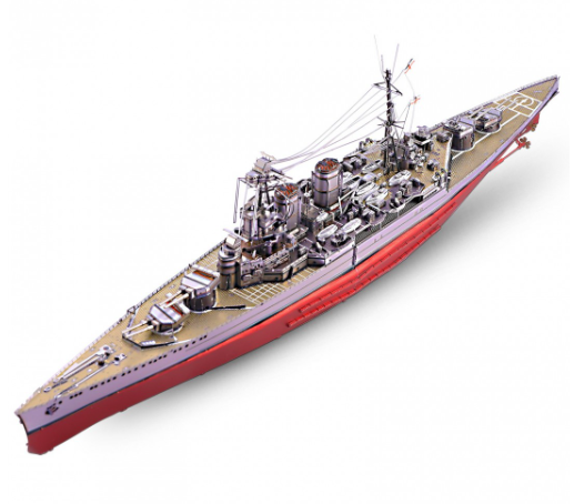 Puzzle 3D 270 piese - Vasul de razboi HMS Hood | Piececool - 1 | YEO