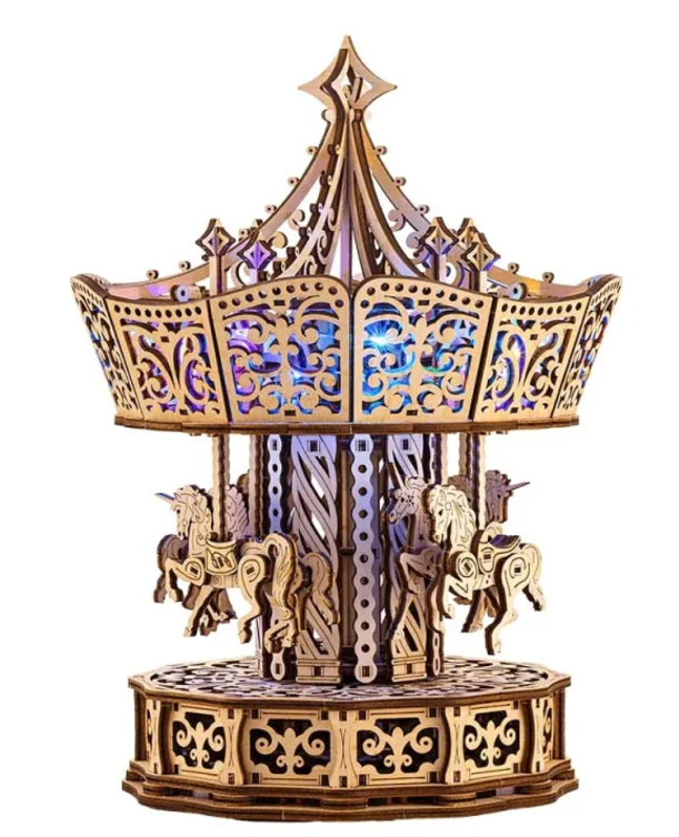 Puzzle mecanic 3D 440 - Carusel Parizian | Wood Trick - 2