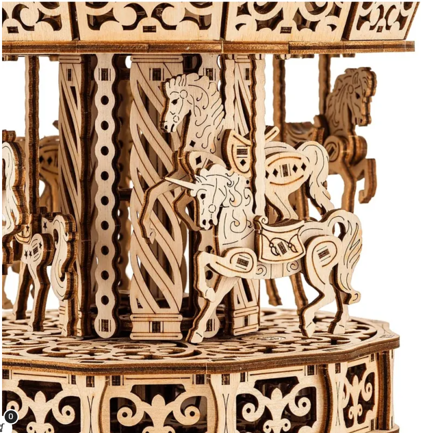 Puzzle mecanic 3D 440 - Carusel Parizian | Wood Trick - 1