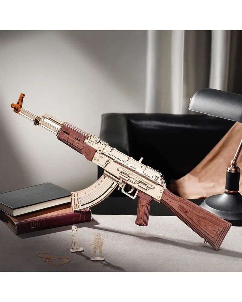 Puzzle 3D 315 piese - Mitraliera AK-47 | Rokr