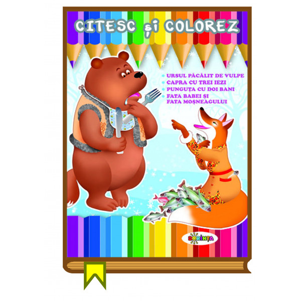 Citesc si colorez – Ursul pacalit de vulpe | de la carturesti imagine 2021