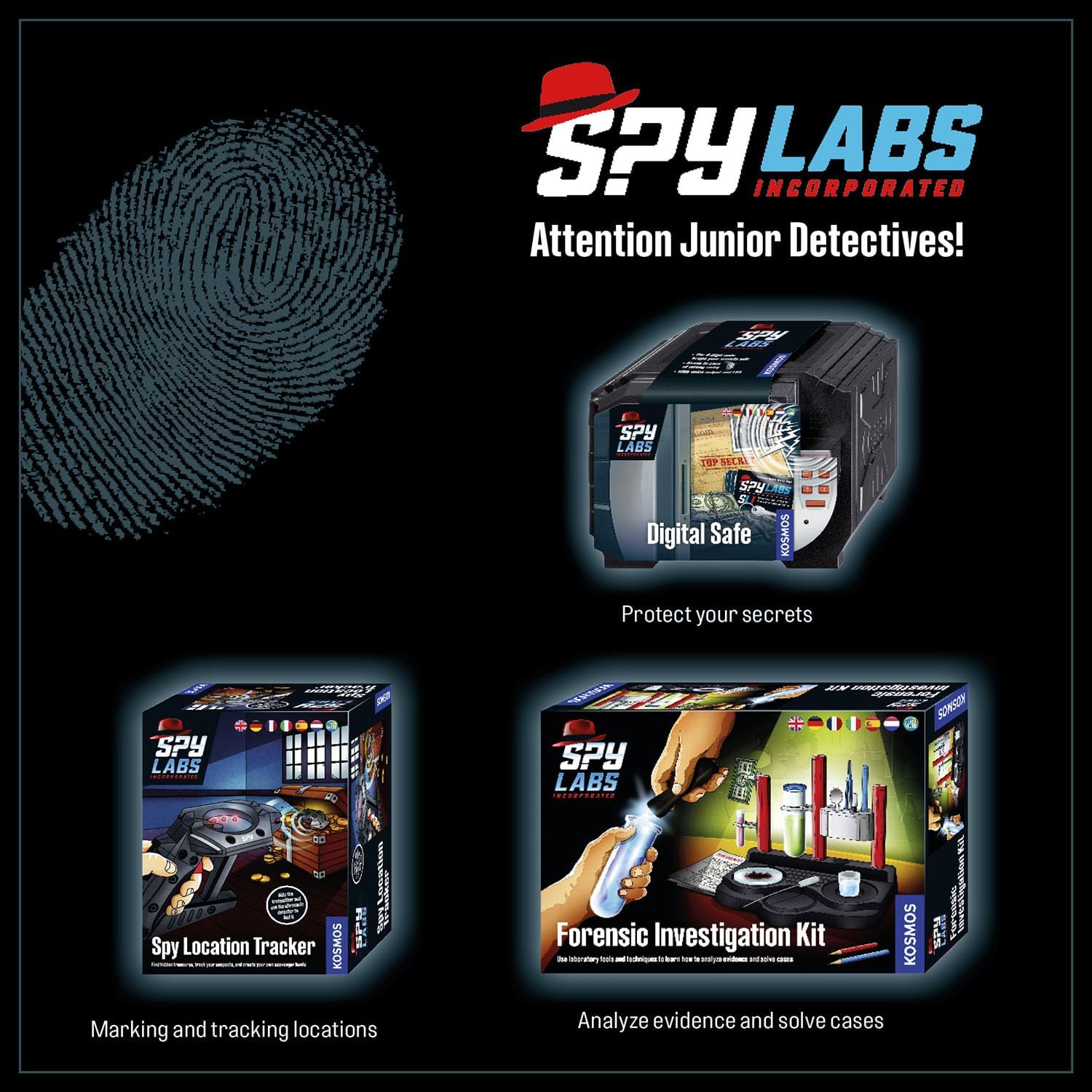 Jucarie electronica - Spy Labs - Seif Digital | Kosmos - 4 | YEO