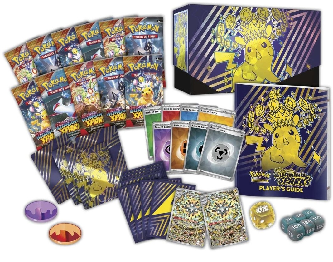 Pokemon TCG - Scarlet & Violet: Surging Sparks Elite Trainer Box | The Pokemon Company