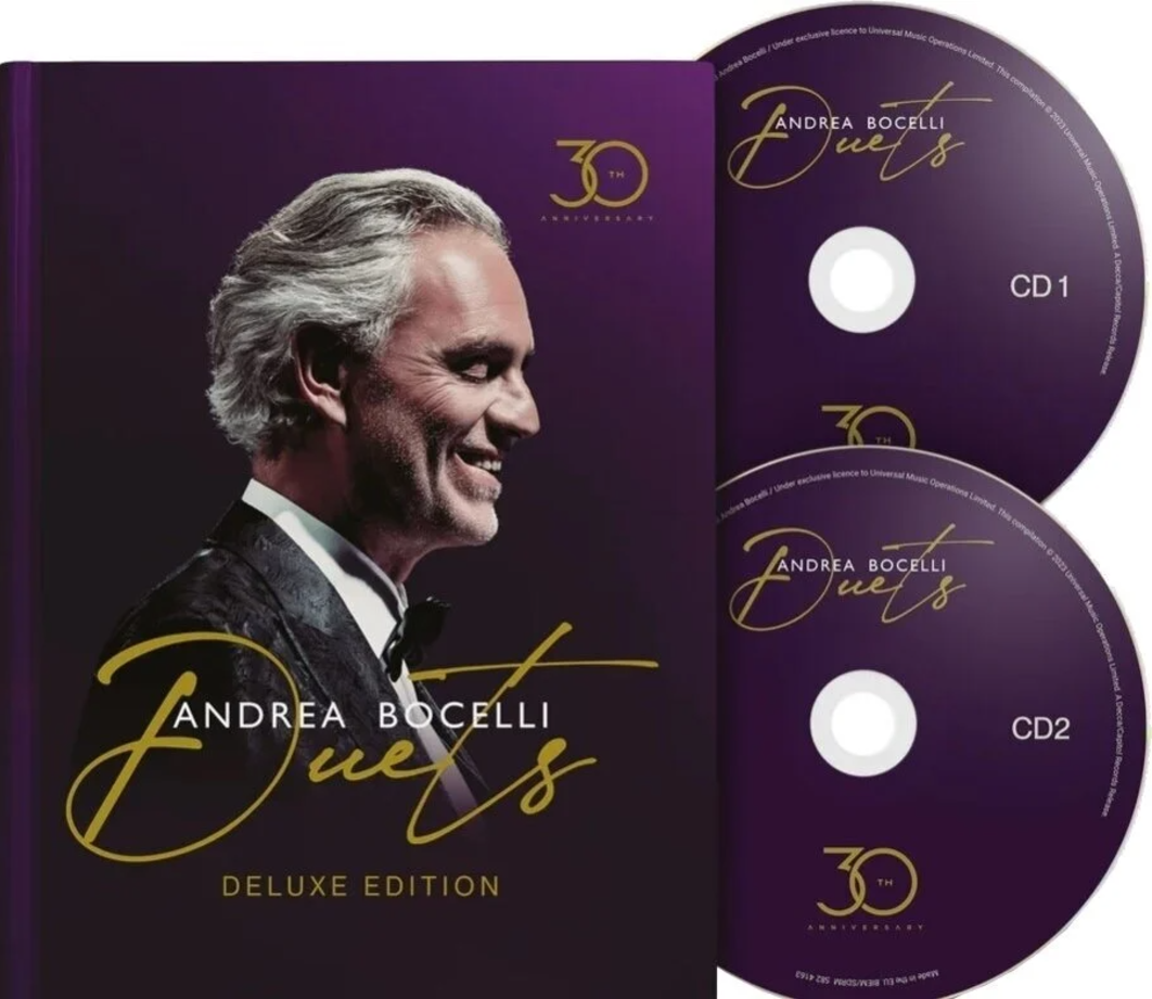 The Duets (30th Anniversary / Deluxe-Edition Hardcover Book) | Andrea Bocelli