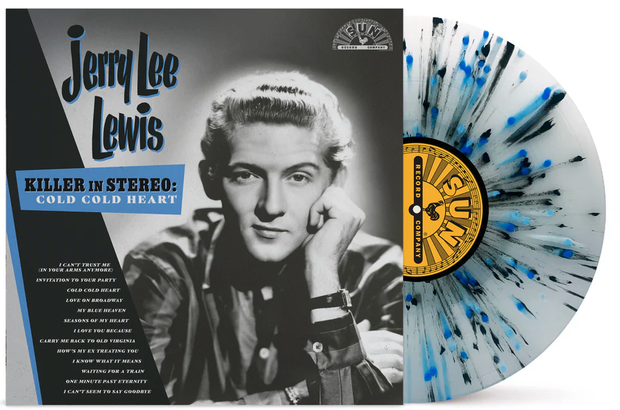 Killer In Stereo: Cold, Cold Heart (2024 Remastered) - Sky-Blue Splatter Vinyl | Jerry Lee Lewis