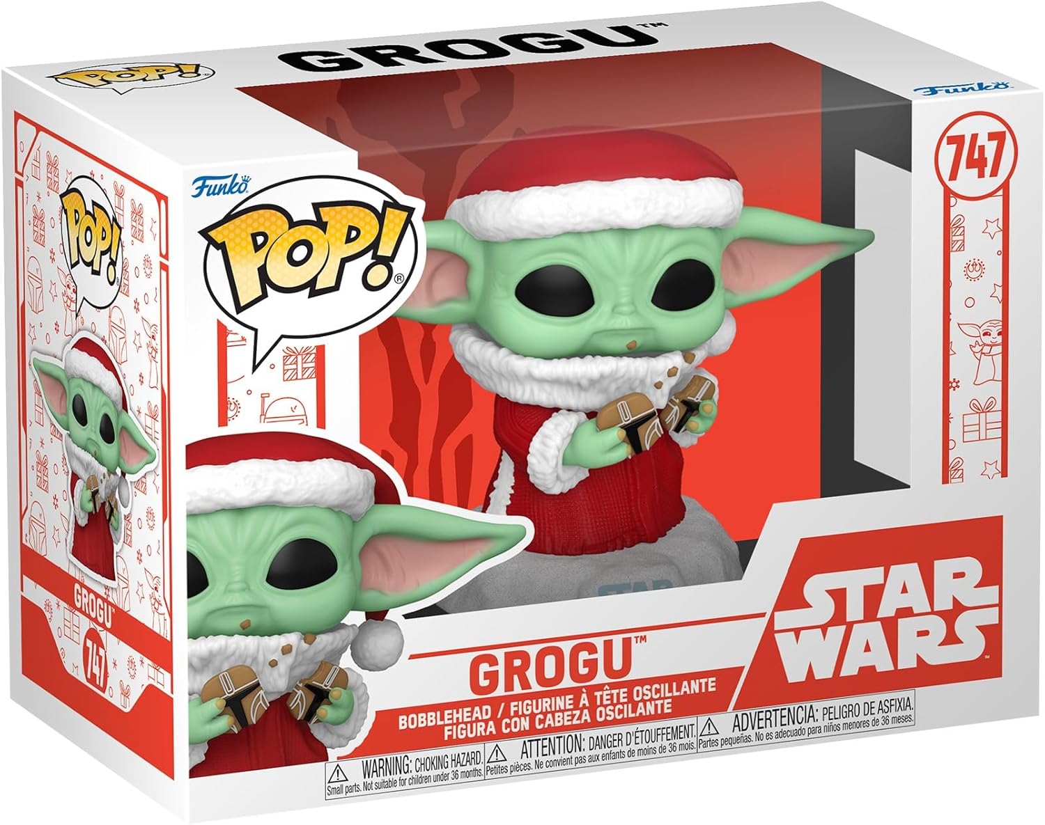 Figurina - Pop! Star Wars Holiday: Grogu (Santa) | Funko - 1 | YEO