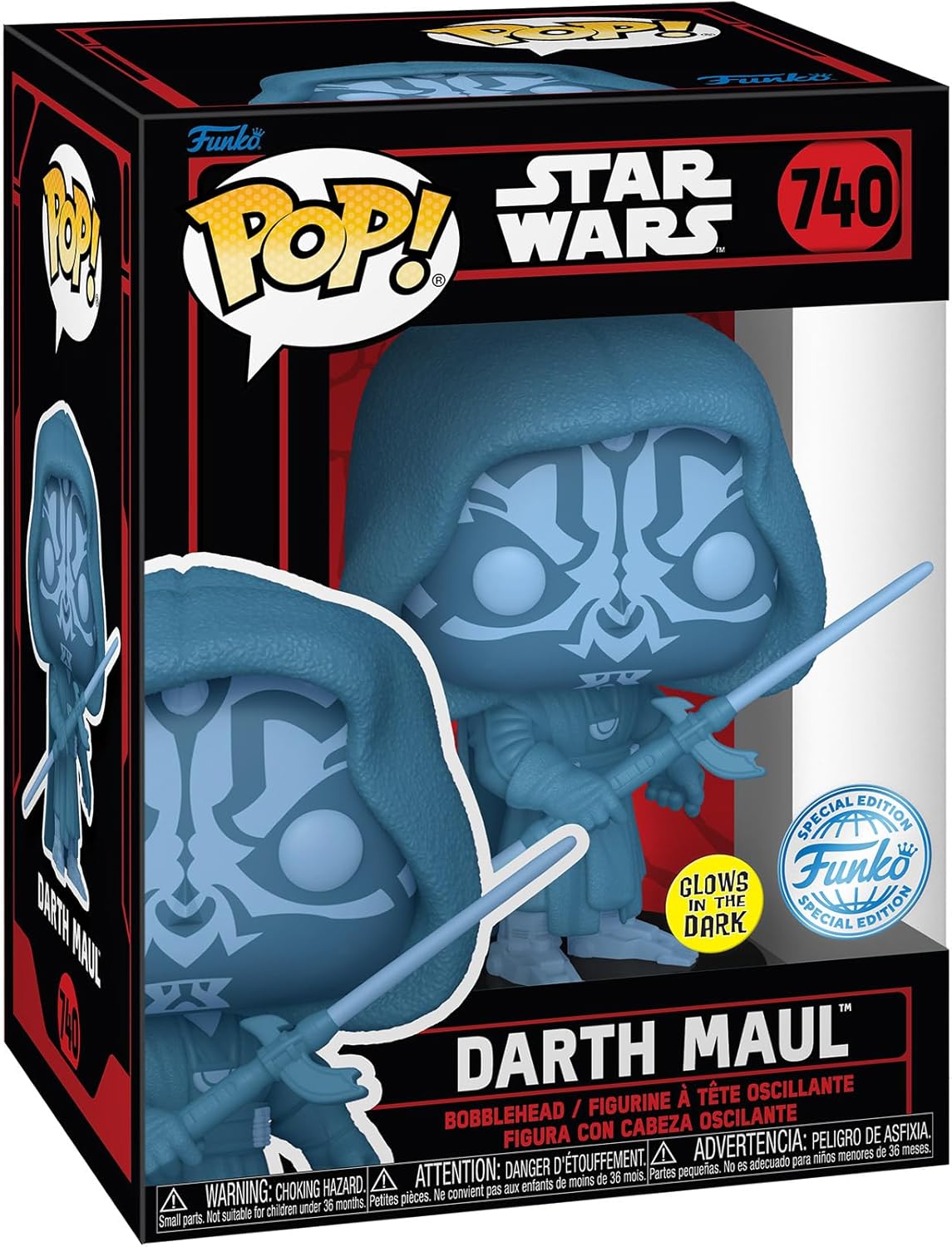 Figurina - Pop! Star Wars Darkside: Darth Maul (Holo) | Funko - 1 | YEO