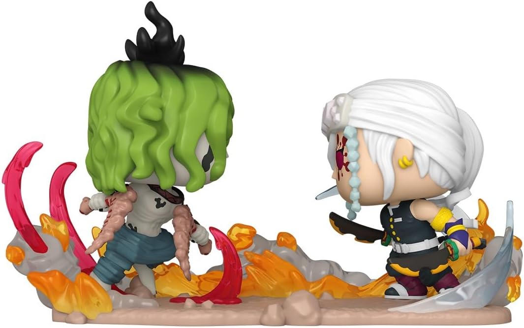 Figurina - Pop! Demon Slayer: Tengen Uzui vs. Gyutaro | Funko