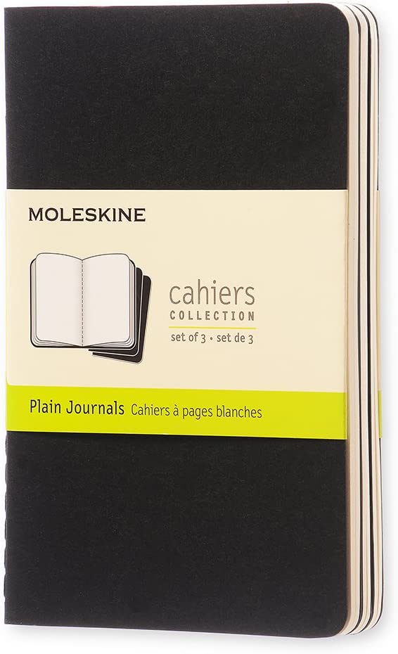 Set 3 caiete - Moleskine Cahier - Pocket, Plain - Black | Moleskine - 6 | YEO