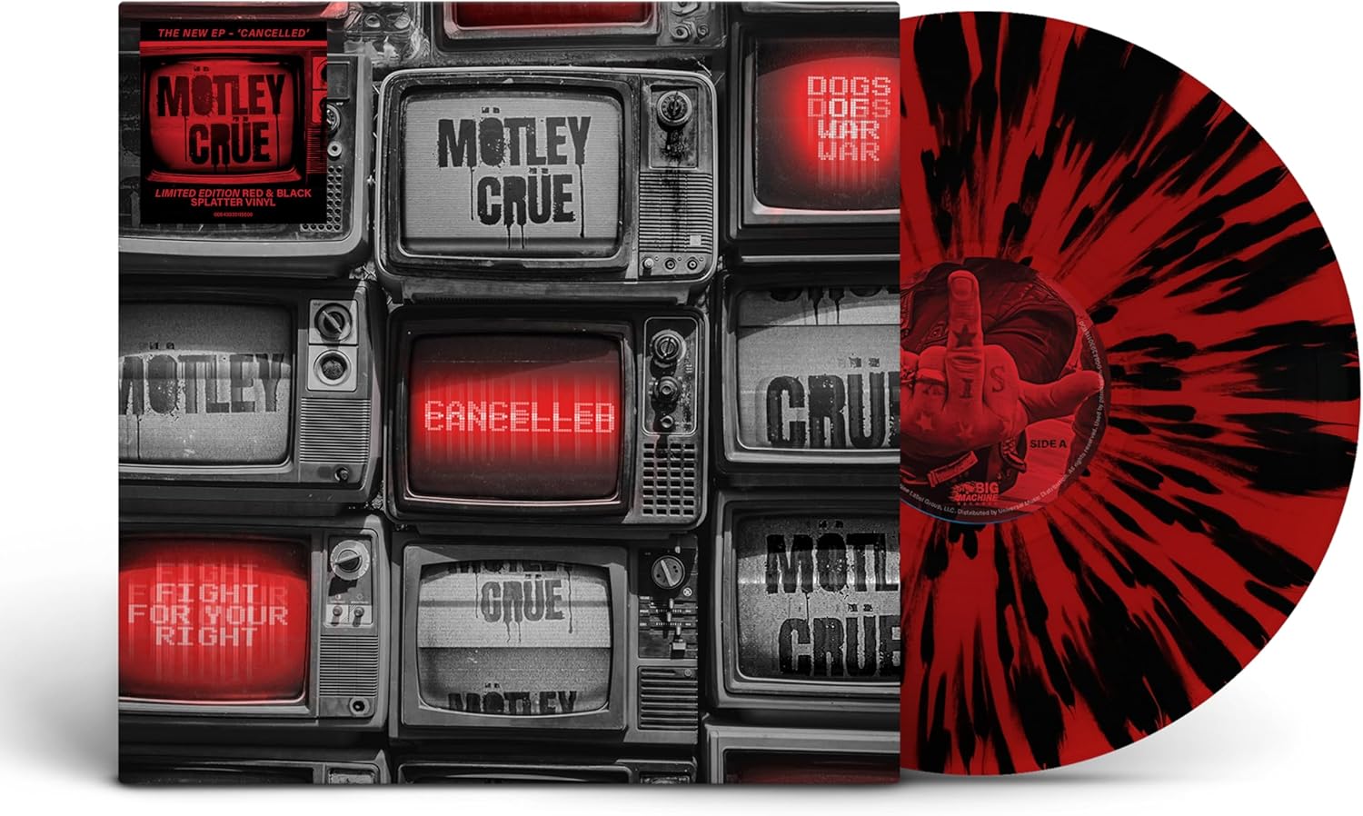 Cancelled (Red & Back Splatter Vinyl) | Motley Crue