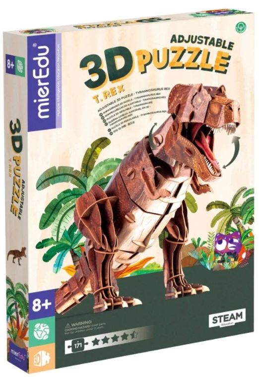 Puzzle 3D reglabil - Tyrannosaurus Rex | MierEdu - 2 | YEO