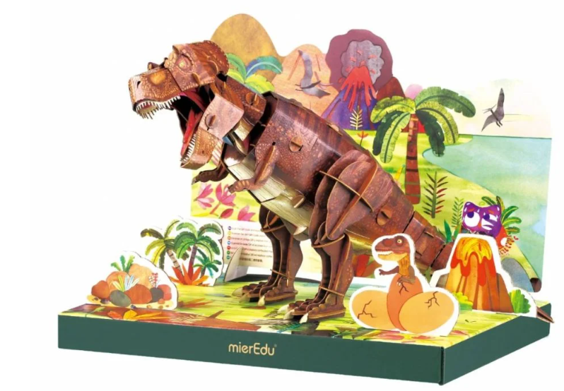 Puzzle 3D reglabil - Tyrannosaurus Rex | MierEdu - 1 | YEO