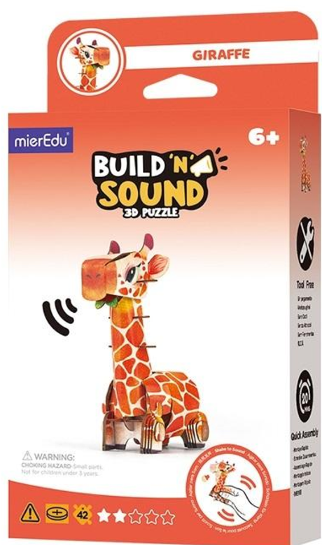 Puzzle 3D cu sunet - Build \'n\' Sound - Girafa | MierEdu - 2 | YEO