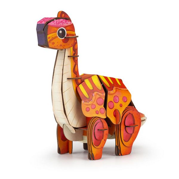 Puzzle 3D 50 piese - Build ’n’ Sound - Brachiosaurus | MierEdu - 1 | YEO