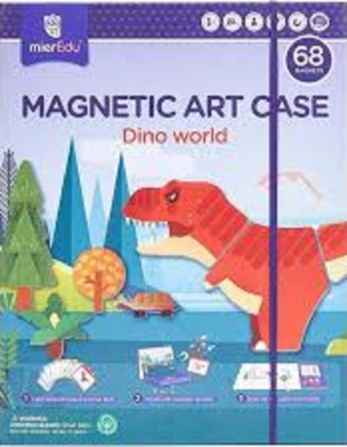 Joc magnetic de arta si asociere - Dino World | MierEdu - 6 | YEO