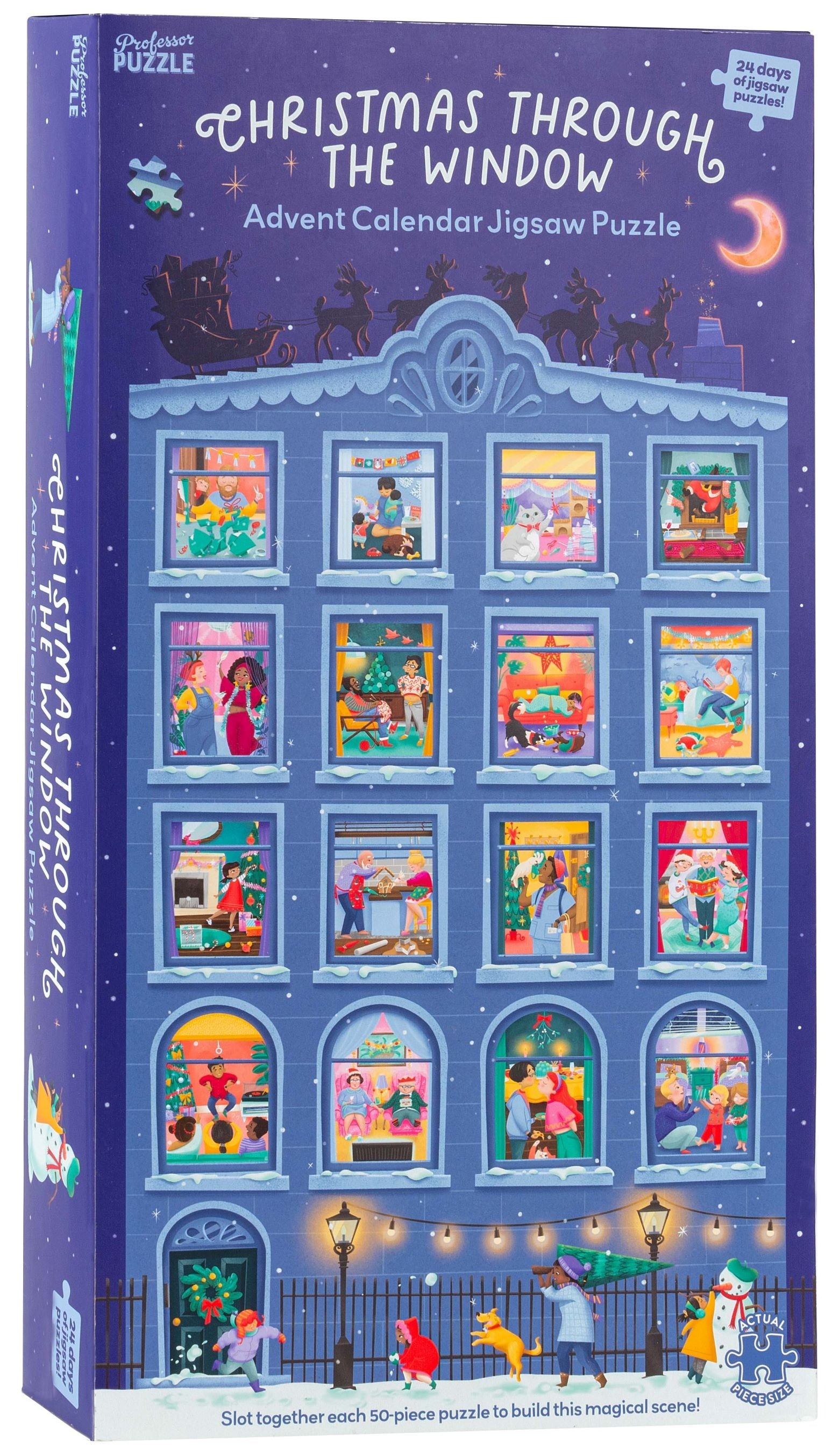 Puzzle Calendar Advent - Christmas Through the Window | Professor Puzzle - 3 | YEO