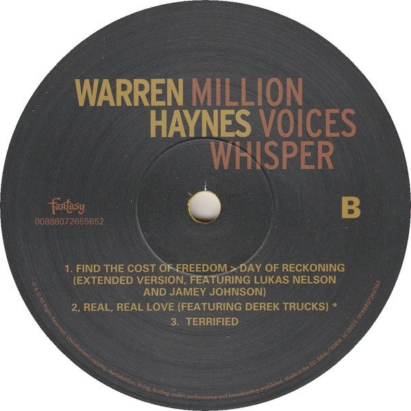 Million Voices Whisper - Yellow Vinyl | Warren Haynes - 1 | YEO